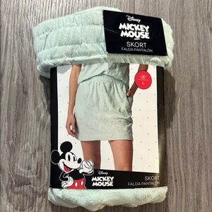 Disney Mickey Mouse Women's Size L (12-14) Skirt Light Green NWT